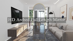 HD Mirror Full Length Mirror Whole Body Mirror Floor-to-ceiling Mirror with Bracket Fashiona 50*160cm