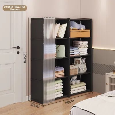 Dust-proof Easy Assembly Compact Bedroom Closet
