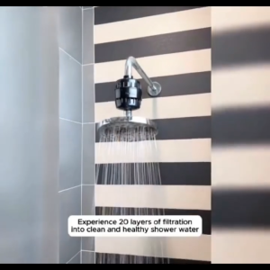 Cleanse Shower Filter For Rain Handheld Fixed Showers 20 Layers of Water Filtration