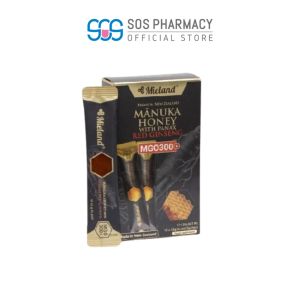 Mieland mgo300 + manuka honey with Panax red ginseng 12G x 10 sachets