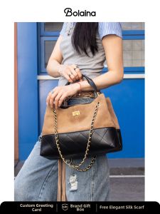 Bolaina | Custom-Made Vintage Tote Bag Satchel Matte Leather Goat Skin