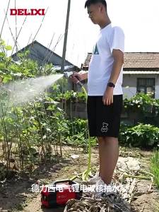 Portable Rechargeable Watering Machine Outdoor Lithium Battery Dual-core Water Pump Rural Watering Vegetable Garden Supplies