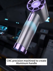 Speed(1-100) Adjustable Handheld Turbofan USB Bladeless Rechargeable Mini Fan For Outdoor camping Ultra-long Battery Life High-speed