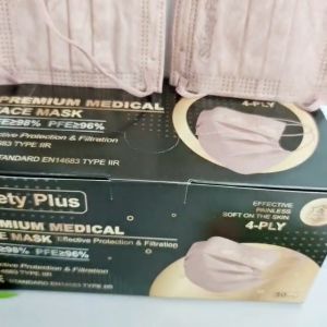 [Readystock] 50pcs White Headloop/Hijab Facemask putih hijab face mask 50pcs 3ply Disposable Black Hitam Hijab