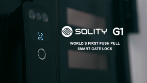 Solity G1: Premium Gate Digital Lock with Facial Recognition