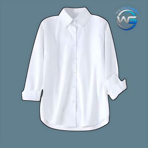 Kemeja putih wanita lengan panjang polos casual formal Baju kerja hangout kondangan Atasan wanita kekinian M L XL XXL