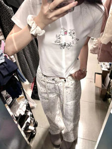 Pure Cotton White Short Sleeve T-Shirt Womens Trendy 2025 New Design Slimming Summer Small Audience Shoulder Top