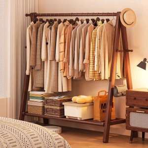 ZHENTAIYUAN | Floor-standing Wooden Clothes Rack