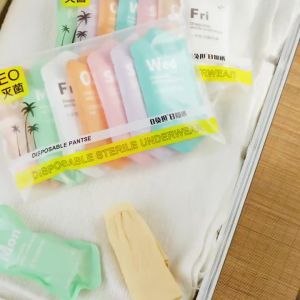 Underwear Morandi Disposable Underwear Pure Cotton Breathable Disposable Underwear Aseptic Travel Portable Underwear 20PCS Disposable Panties Ladies Pure Cotton Sterile Travel Shorts Portable Pregnant Women underpants COD