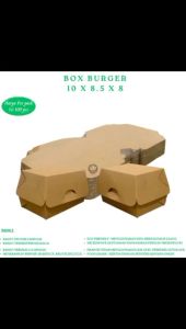 Box Burger Dus Burger Dus Dimsum Box Dimsum (Isi 100 Pcs / B10K2)