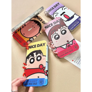 Kawaii Book Face Small New Flip Cover Phone Case for Apple 16promax iPhone 15promax New 14promax Cute 13pro Girl Cartoon 12pro Silicone Protective Shell
