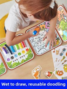 Quiet Reusable Water Painting Book for Kids