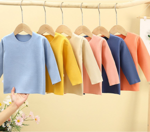 Bộ Đồ Ngủ Trẻ Em Bằng Cotton Nguyên Chất Bộ Đồ Lót Trẻ Em Mùa Thu Ấm Áp Quần Áo Mặc Nhà Cho Bé Trai Và Bé Gái
