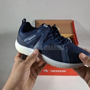 Sepatu Trekkers Sneakers Wanita Biru Tua Putih Size 37-40
