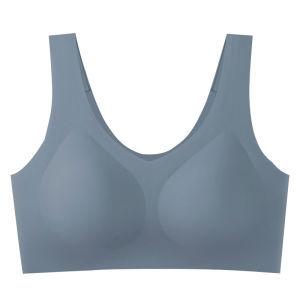 Cloud Nail Art เสื้อกั๊กไม่มีรอยต่อสไตล์ชุดชั้นในสบายสําหรับผู้หญิงไม่มีแหวนเหล็ก One Piece ผ่าน Breathable Bra