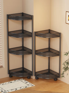 Freestanding Multi-level Corner Bathroom Storage Rack