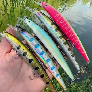 PROBEROS 3 Mồi Câu Cá Nhân Tạo Minnow Wobblers Mồi 15Cm/11.5Cm Chìm Crankbaits Popper Cho Đại Dương Sông Hồ Câu Cá Bãi Biển