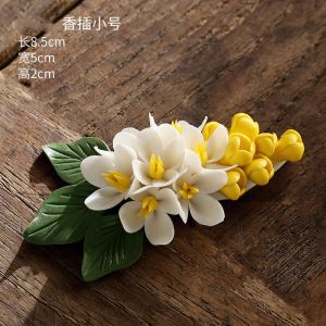 Handmade Jingdezhen Ceramic Tea Pet Chinese Style Incense Holder Pure Handmade Clay Tea Flower Ornament Tea Ceremony Accessory