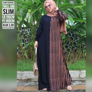 GAMIS TWILL CAP MALAM BATIK PEKALONGAN - GAMIS TWILL SLIM KANCING TERBARU 2023 GRATIS ONGKIR