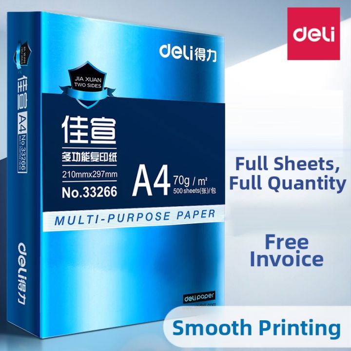 De Li | Printing Office Draft A4 Paper 80g 2500 Sheets | Lazada PH
