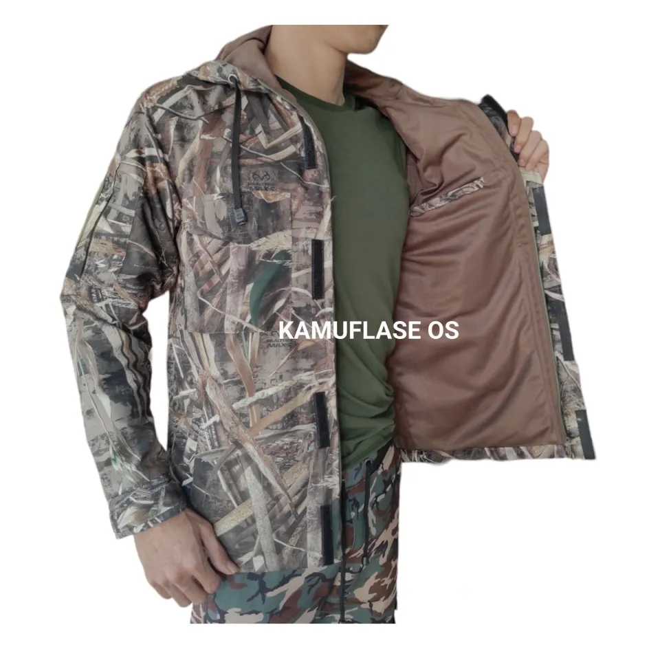 JAKET CAMO HOODIE JAKET TACTICAL TAD PARKA CAMOUFLAGE JAKET HUNTING OUTDOOR  JAKET HIKING