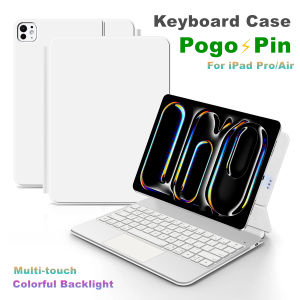 Smart PIN Plug&Play Magic Keyboard For iPad Pro 11 inch M4 2024 Pro13 Air 6th 5th 4th 12.9" 7 3 Case Pogo Pin Direct Connection