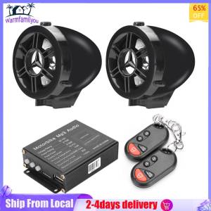 Bluetooth Speaker Remote Control Motorcycle Anti Theft Alarm System Waterproof MP3 FM Radio Stereo Sound System Audio