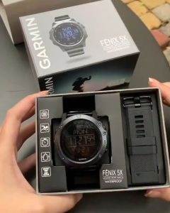 Jam tangan pria Jam tangan pria GARMIN FENIX 5X Premium rantai FREE STRAP rubber include box
