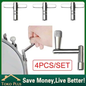 【Pengiriman cepat】4Buah/Set Kunci Drum Standar Drum Key Z Kunci Drum Key Tuning Chrome DB Aksesoris Drum & Perkusi