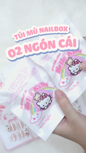 KimSu Nailbox - Túi mù Nailbox (02) Ngón cái- BST Hello Kitty gel nổi siêu xinh