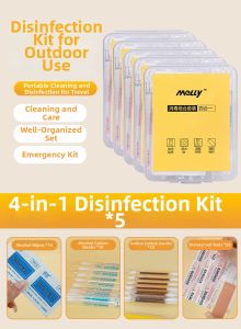 IMLUCKY | Emergency Disinfection Kit 75% Alcohol Band-Aids Iodine Swabs