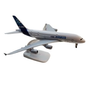 Airbus A380 Diecast Airplane Model with Landing Gears and Stand for Display Collection Souvenirs Gift Items 8 Inches