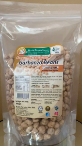 HEALTH PARADISE Organic Garbanzo Beans (Chickpeas) 500g | Organic Chickpeas | Halal | High Fibre | Plant-Based Protein | Suitable for Hummus Falafel & Curry