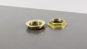 2Pcs Kit Brass Hex Lock Nuts Pipe Fitting Flange Nut 3/4 BSP Female Thread Hexagonal Shank Cap Water Tank Fish Tank Faucet