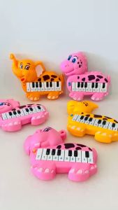 [DỄ THƯƠNG] Đồ chơi trẻ em đàn piano hình động vật khủng long voi hà mã dành cho bé thích âm nhạc học đánh đàn 168G