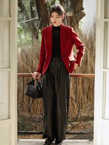 Misoshine | Classic Retro Simple Red Short Coat