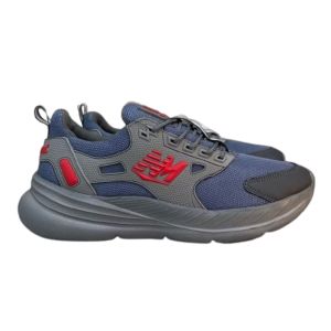 SEPATU NewMeels CozyWalk GREY TO RED SNEAKERS OUTDOOR RUNNING RINGAN EMPUK ANTI SELIP