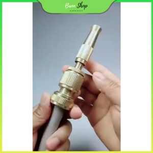 หัวฉีดน้ำ ปืนฉีดน้ำ ที่ฉีดน้ำรถ หัวฉีดน้ำทองเหลือง ที่ฉีดน้ำทองเหลือง ปรับน้ำได้ แถมฟรี! ที่รัดสายยาง