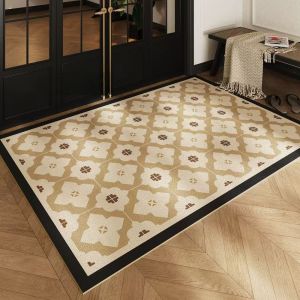 Thảm Trải Sàn Trong Nhà VIKAMA Thảm PVC Chống Trượt Chống Thấm Nước Cho Phòng Tắm Nhà Bếp Phòng Khách - Trang Trí Nhà Cửa Chống Bụi Bẩn Không Cần Giặt