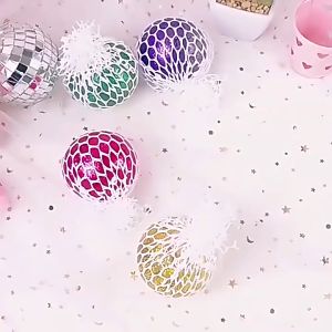 12pcs Squishy Ball Squeeze Stress Release Fun Toy Vent Balls Squeeze Ball 减压葡萄球 Mainan Cubit - BT332-Box