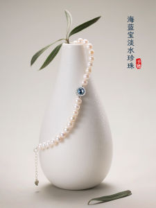 Natural Pearl Bracelet Womens Style 925 Pure Silver Birthday Gift Luxury Minimalist Hand Jewelry Original Design Fashionable