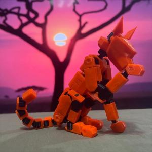 3D Printed Lucky 13 New Pet Dog Super Flexible Figure Riding Hound Puzzle Assembly Toy for Boys Intelligent Building Blocks Toy