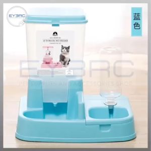 Automatic Pet Feeder Smart Water & Food Dispenser for Cats & Dogs Blue Bowl Dish Design Efficient Feeding Convenience
