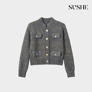 Snowy Silk Knit Loose Soft Sweater Cardigan Women