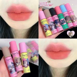 Mugano Velvet Matte Lipstick Pink Nude Color Long Lasting Moisturizing Lip Makeup Tool Airy Lip Mud Easy to Color Lip Gloss