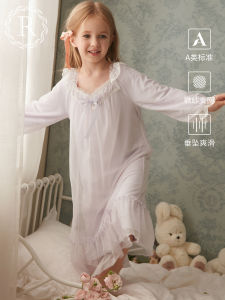 Princess Style Long Sleeve Sleepwear for Girls RoseTree Home Clothes Fairy Atmosphere Childrens Clothing Autumn Season