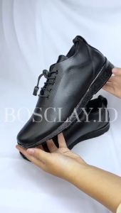 SEPATU FORMAL HITAM KULIT BERTALI BOSCLAY FORMAL SHOES LOCAL BRAND