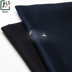 เสื้อคลุมกันหนาวขนแกะคอตตอนผสมปักลายจุดท้าทายฤดูใบไม้ร่วงและฤดูหนาว ผ้าฝ้ายกันยี่งยันสำหรับเสื้อผ้า ชุดสูท กางเกง แจ็คเก็ต