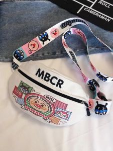 กระเป๋าคาดเอวผ้าแคนวาสแฟชั่นสำหรับเด็กผู้หญิง กระเป๋าสะพายข้างผู้หญิงแบบสะพายข้างแบบลำลอง กระเป๋าใส่โทรศัพท์มือถือแบบนิ่มสำหรับเยาวชน กระเป๋าสะพายข้างแบบสะพายข้างขนาดเล็ก