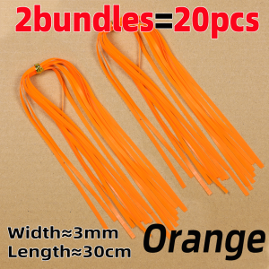 2bundles/3bundles 3mm Wide Realistic Nymphs Body Wrap Skin Elastic Scud Back Fly Tying Material for Caddis Larvae Czech Nymphs
